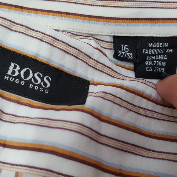 Boss Hugo Boss Men´s Dress Shirt, Size 16 32/33 - Picture 5 of 10